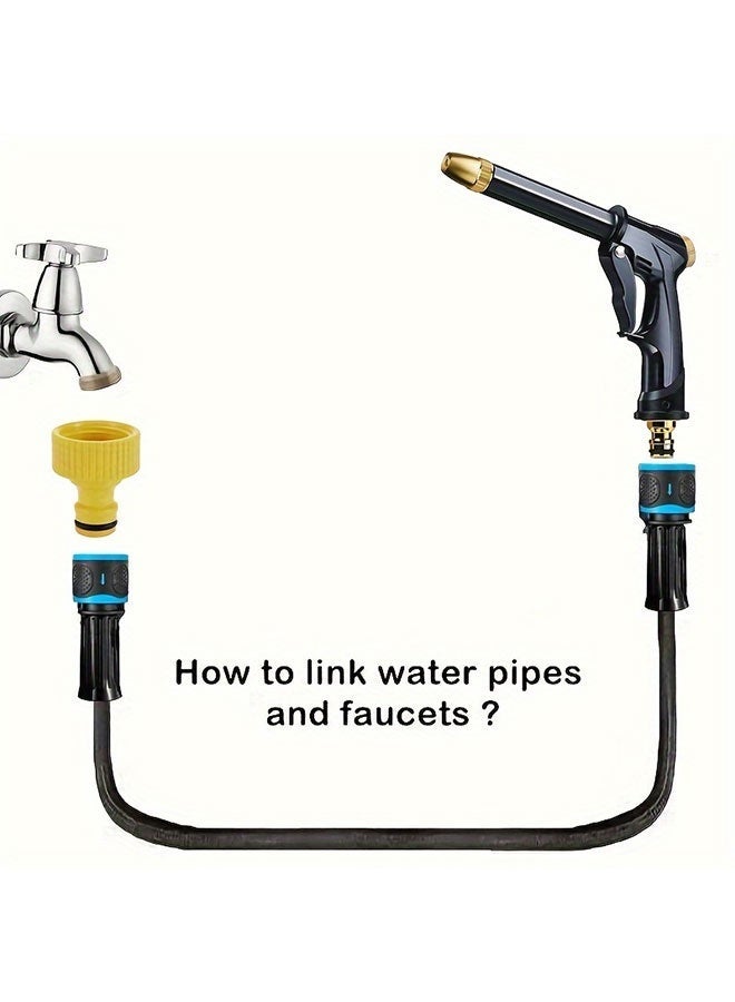 WINEENEE "Expandable Garden Hose 100FT, Heavy Duty Heat-Resistant with 10 Spray Nozzles, Leak-Proof for Irrigation Cleaning, Watering Saudi Arabia (KSA)" - Image 5